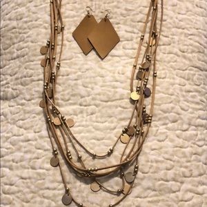 Necklace and earrings